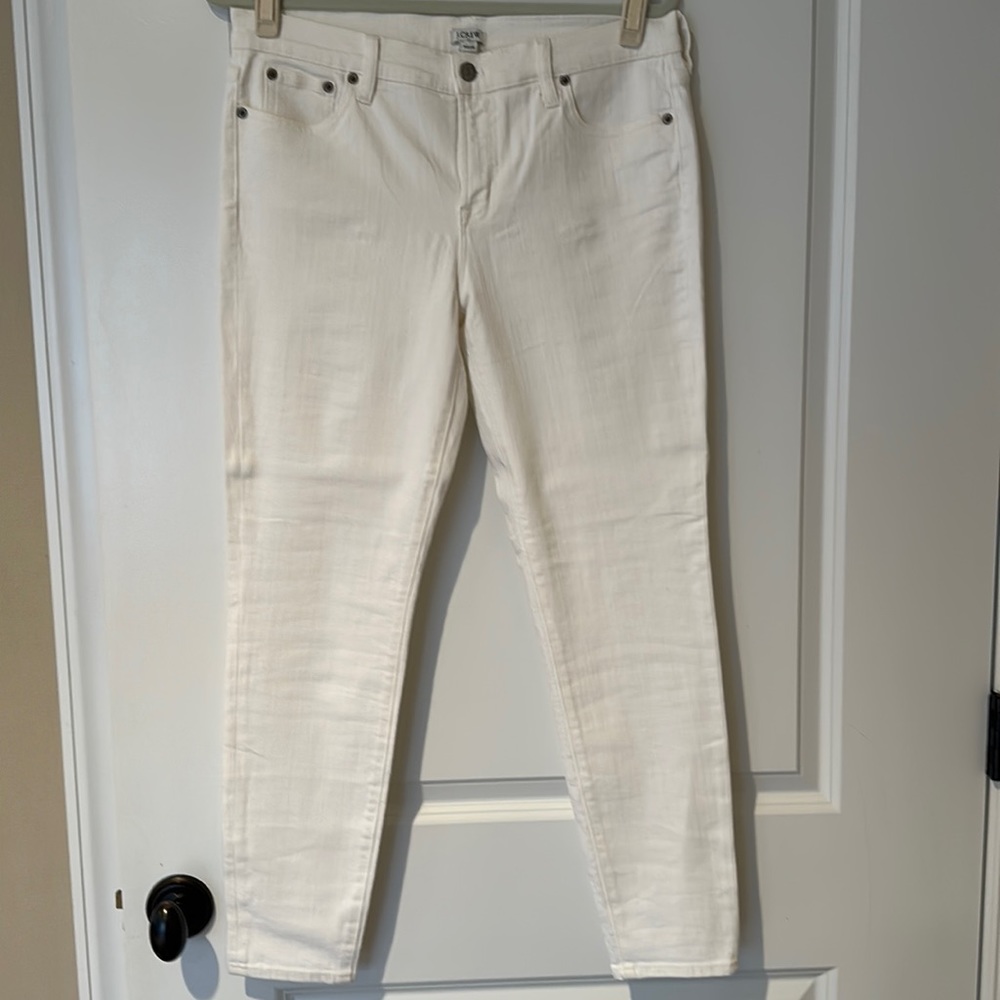 J. Crew Women's White Skinny Jeans